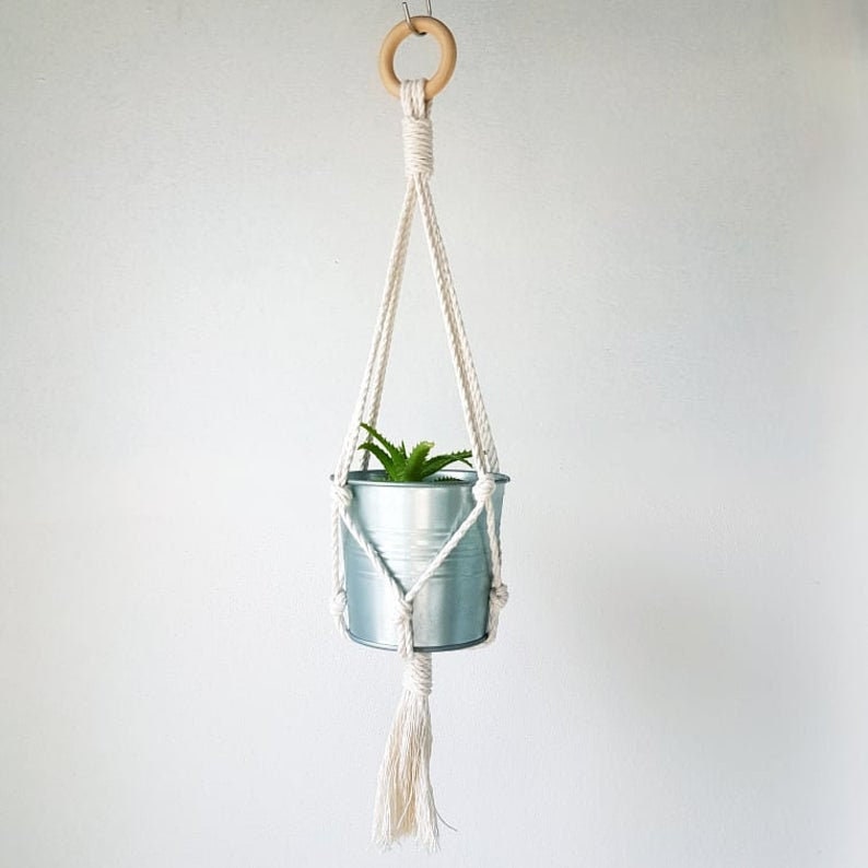 Suspension Macramé / Macrame / Boho Deco / Plant / Plant Carrier / MAYA image 1