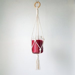 Suspension Macramé / Macrame / Boho Deco / Plant / Plant Carrier / MAYA image 3