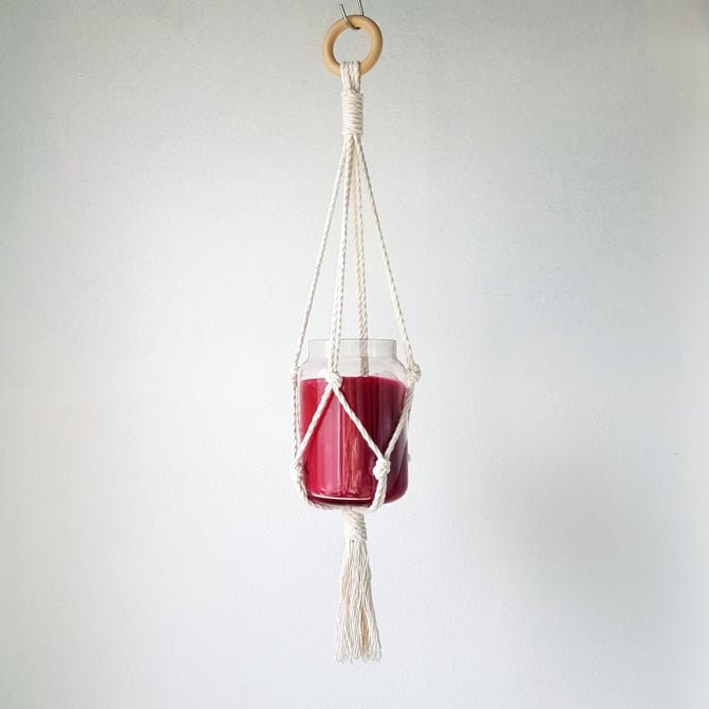 Suspension Macramé / Macrame / Boho Deco / Plant / Plant Carrier / MAYA image 3