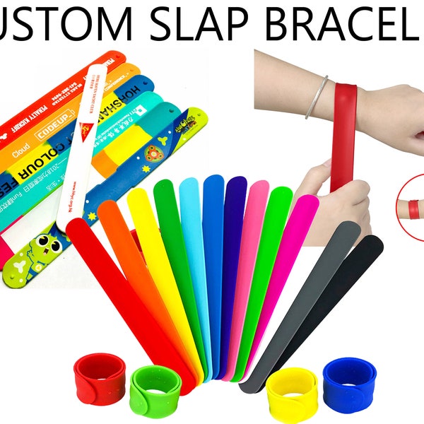 Custom Slap Bracelet Etsy