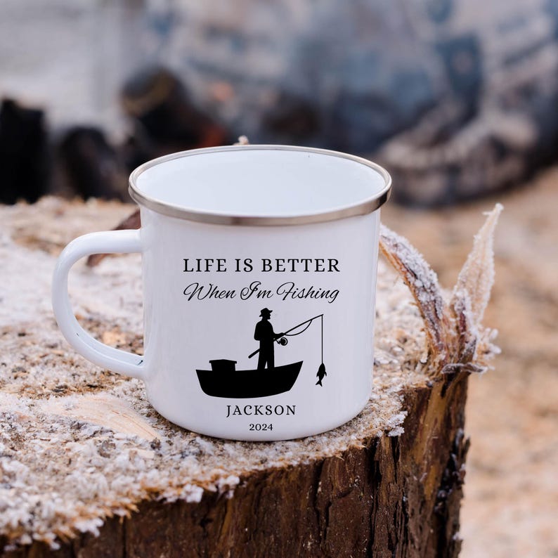 RatherBeOnTheBeach Enamel Bushcraft Mug