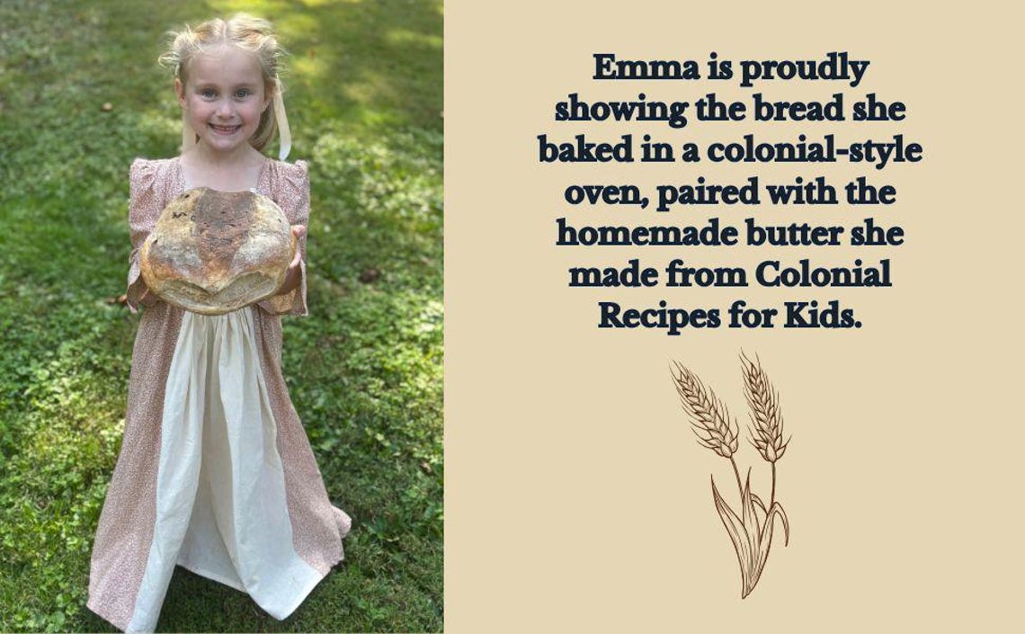 Colonial Recipes for Kids Book, Fun Early American Recipes Stories and ...