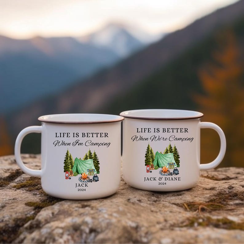 RatherBeOnTheBeach Enamel Bushcraft Mug - Thumbnail 3
