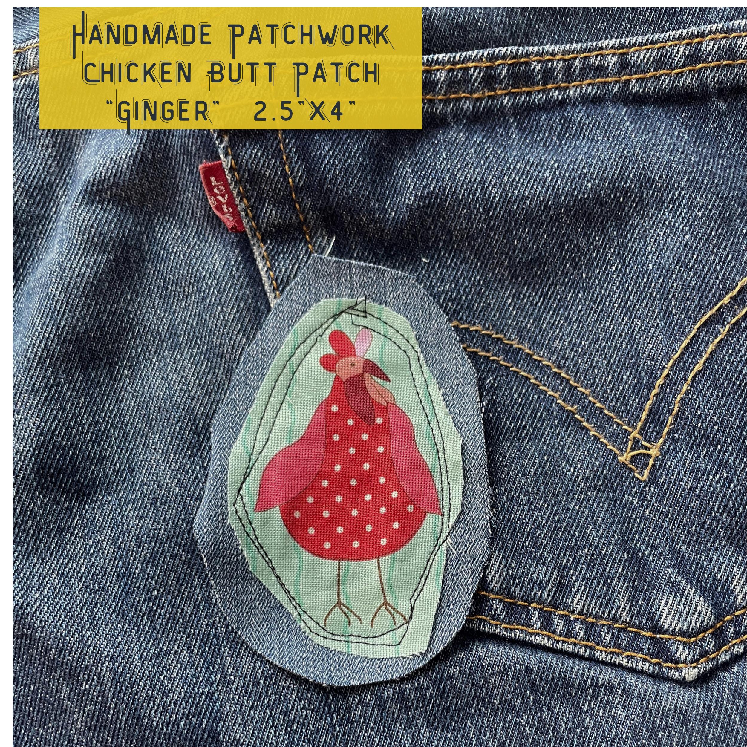 Funny Cute Chicken PATCH Hippie Chicken Farmer Lover Patch Handmade Sew ...
