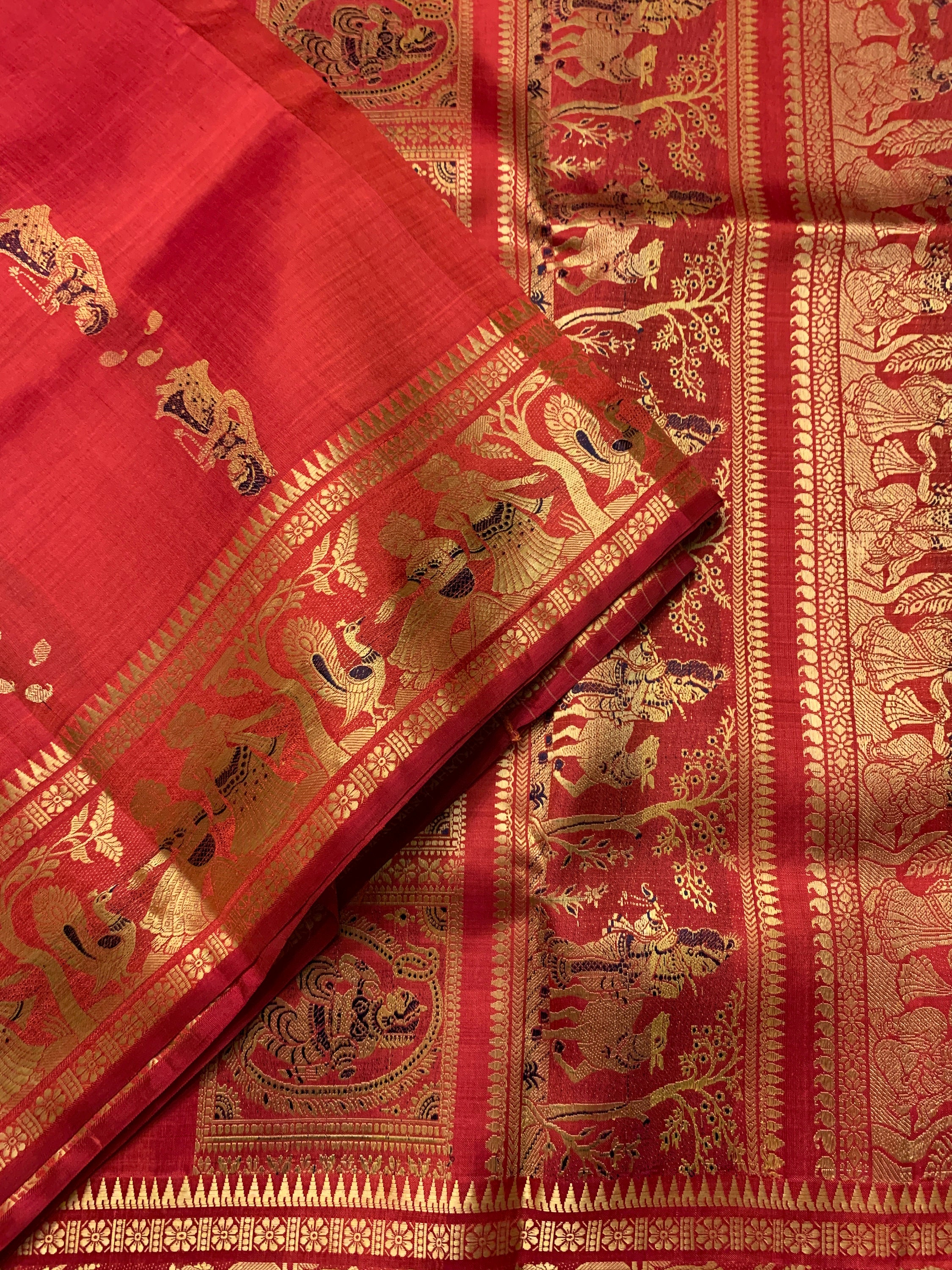 Firoza Blue Baluchari Silk with Swarnachari Minakari Work Saree –  ShopBollyWear.Com