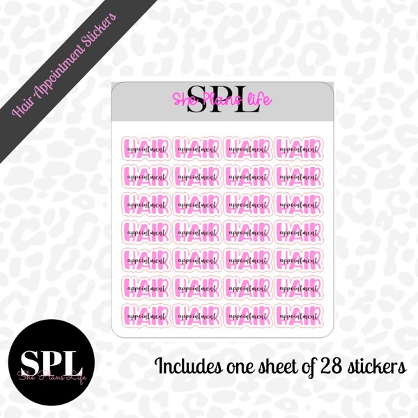 Hair Appointment Stickers | Nail Appointment stickers |Reminder Stickers | Appointment Stickers | Planner Stickers