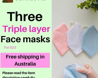 Three Triple/ Double layer Face Masks