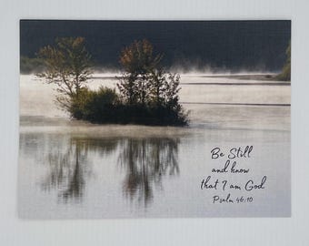 Bible Verse Photo Note Cards – Set of 6, Blank Inside - Nature photography