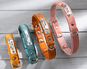 Personalized Dog Collar, Dog Collar Personalized, Custom Dog Collar, Engraved Dog Collar, Thick Dog Collar with Name, Dog Collar Girl Boy