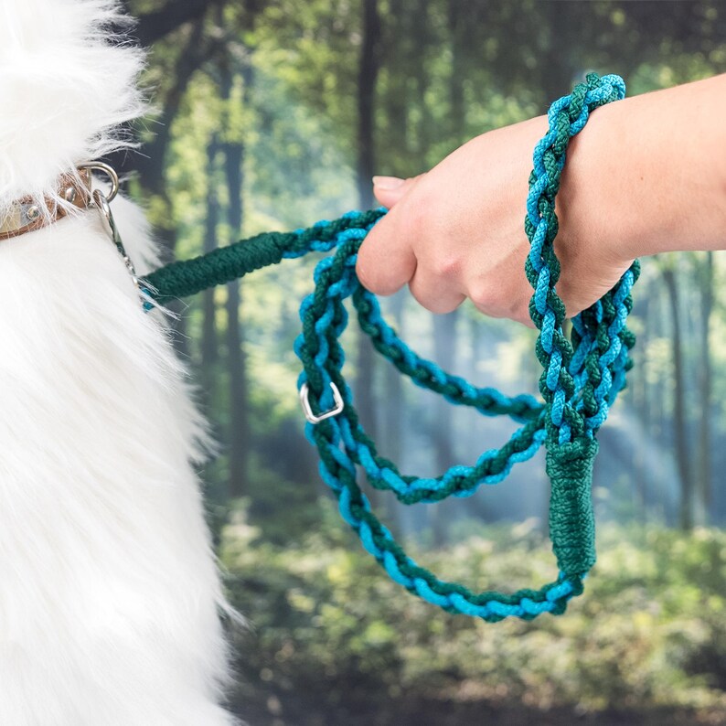 Custom Rope Dog Leash, 6 Ft Strong Lead, Handmade Dog Leash With Strong