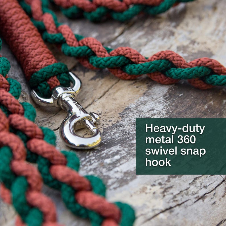 Custom Rope Dog Leash, 6 Ft Strong Lead, Handmade Dog Leash With Strong