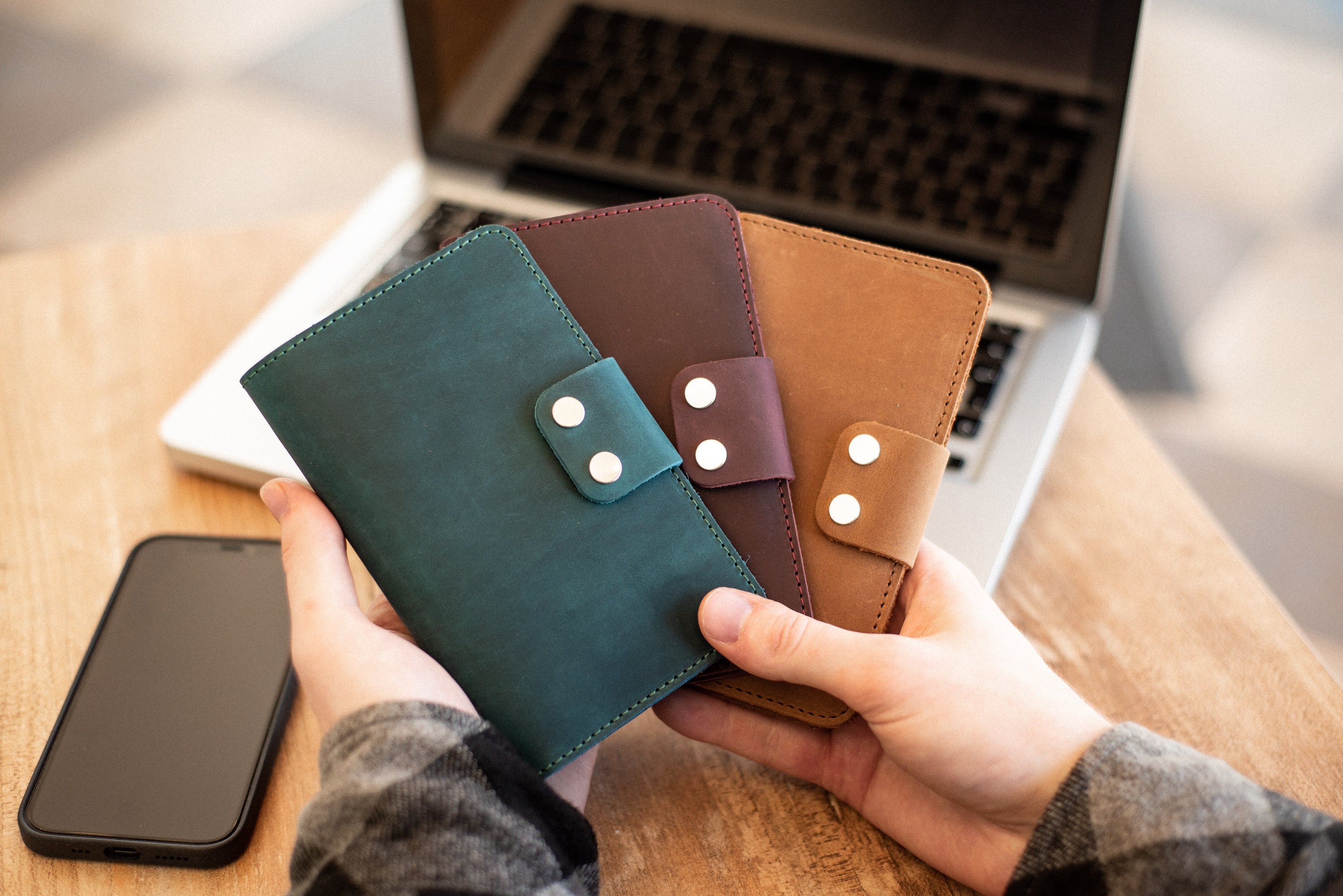 Leather Field Notes Wallet Leather Notepad Wallet Leather Etsy UK