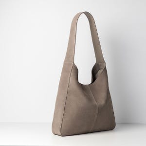 Genuine Suede Hobo Shoulder Bag for Women – Soft Leather Tote Bag | Stylish, Practical, & Versatile Everyday Bag