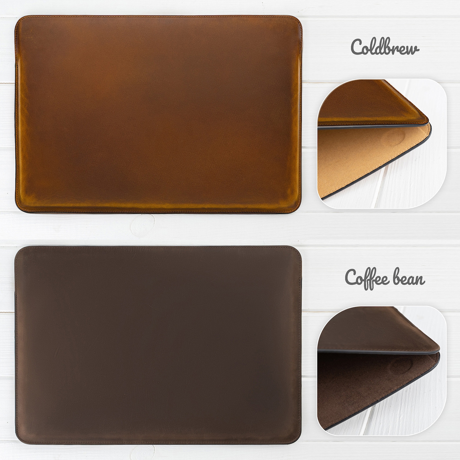 MacBook Air/pro 13/14/15/16 Inch M1 M2 M3 M4 Leather Sleeve ...