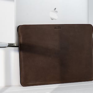 MacBook Pro/Air 13/14/15/16 inch M1/M2/M3 Personalized Leather sleeve, MacBook Air sleeve, MacBook Pro sleeve, Dell XPS 13 sleeve
