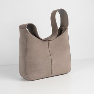 Genuine Suede Hobo Shoulder Bag for Women – Soft Leather Tote Bag | Stylish, Practical, & Versatile Everyday Bag