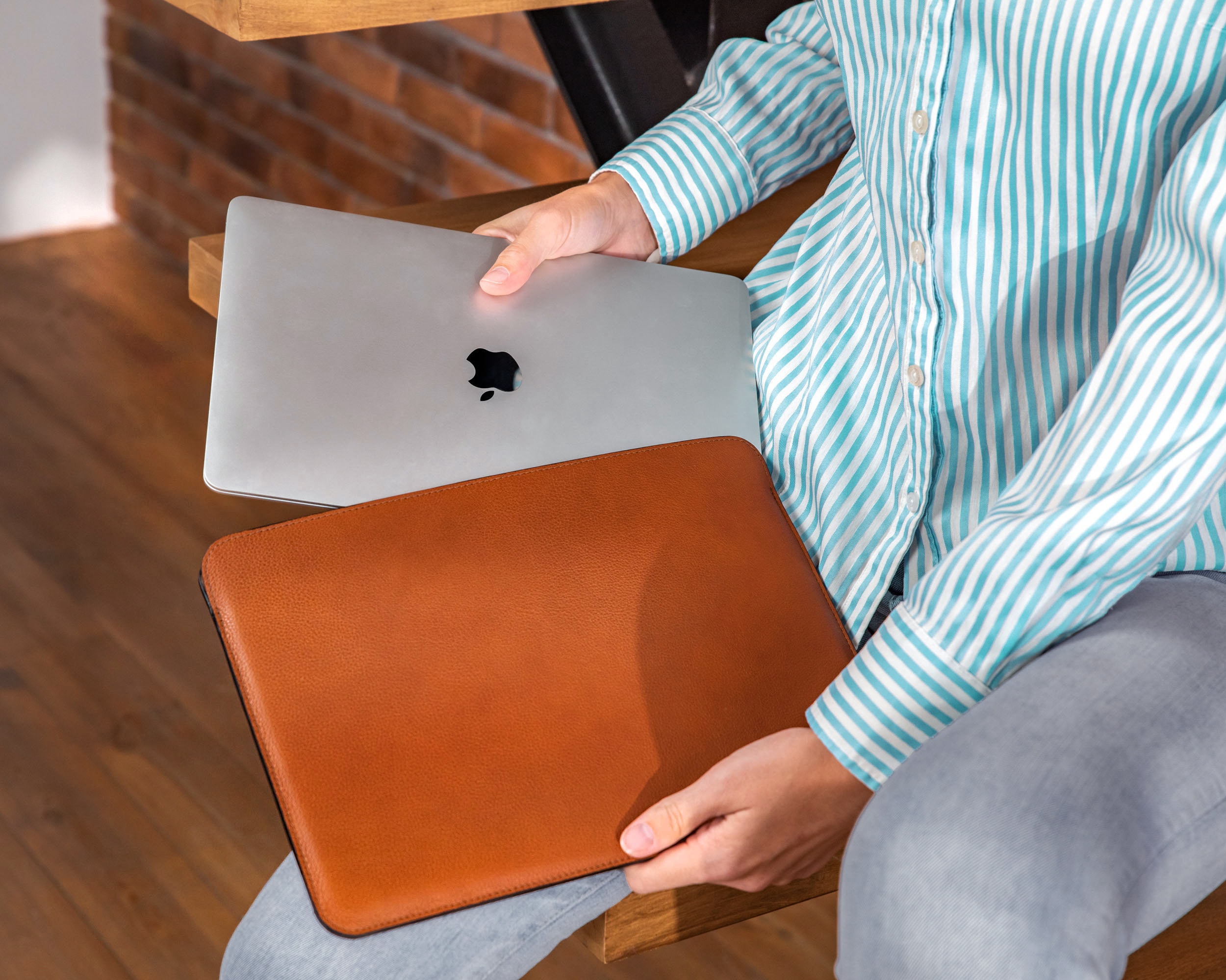 Laptop Sleeve Leather 