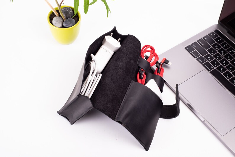 Tech Organizer Tech Organizer Pouch Tech Organizer Leather Etsy