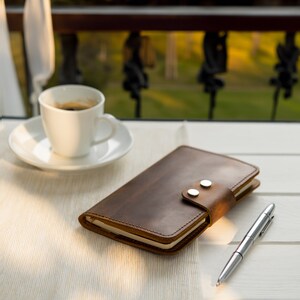 Vintage Leather Journal Cover Personalized Field Notes Cover Custom ...