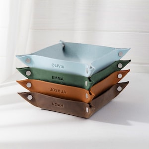 Monogrammed Leather Dice Tray with detachable straps, Scroll of Rolling, DnD Gift | Custom leather Dice Rolling Trays, Gifts for Friends