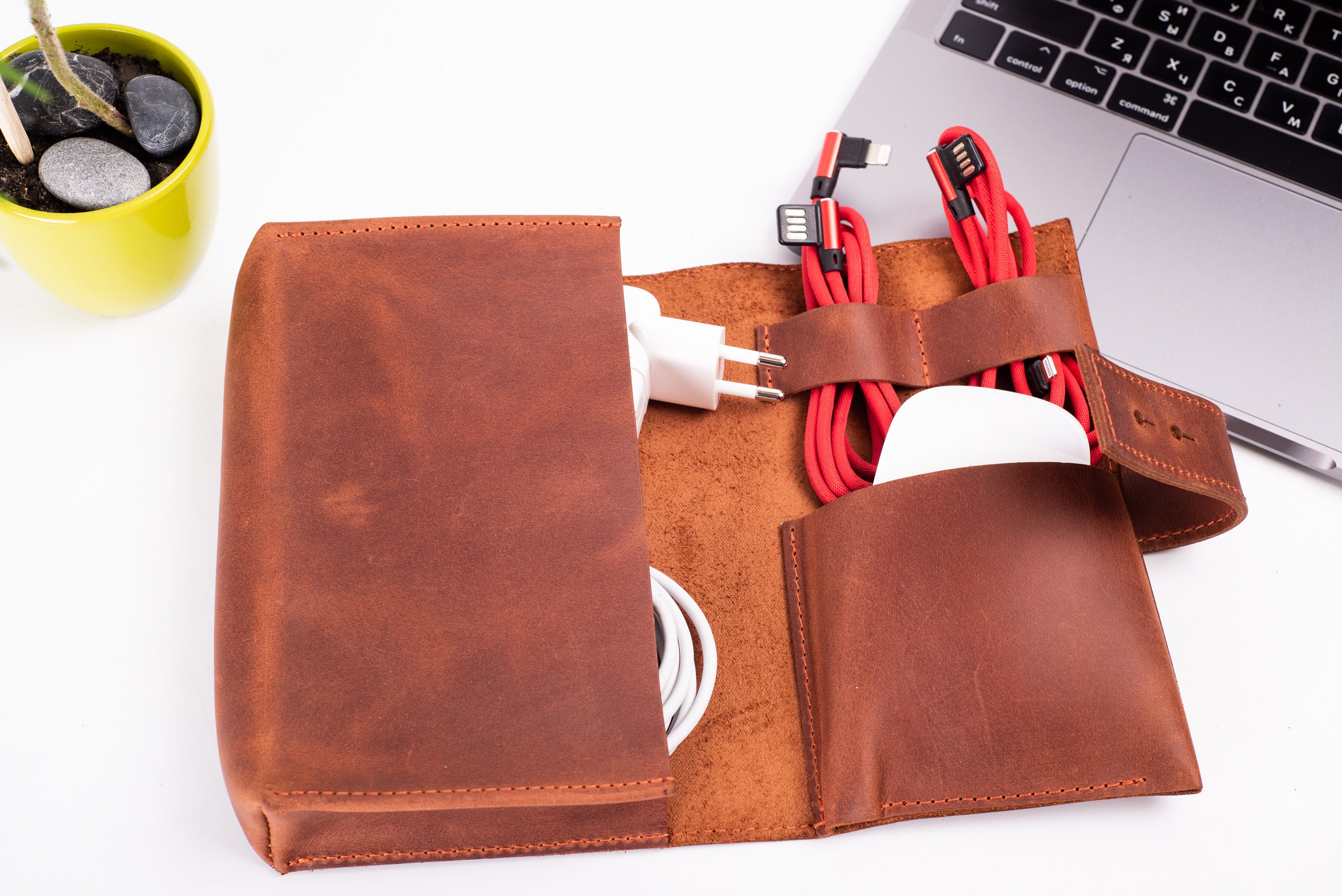 Tech organizer tech organizer pouch tech organizer leather Etsy.de