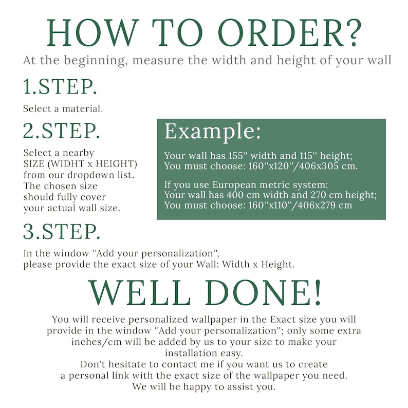 a poster with instructions for how to order