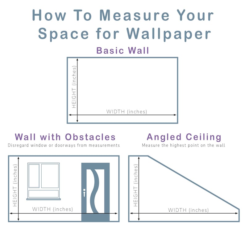 how to measure your space for wallpaper