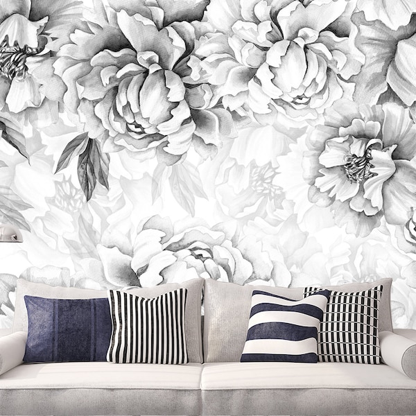Peonies Wallpaper Etsy