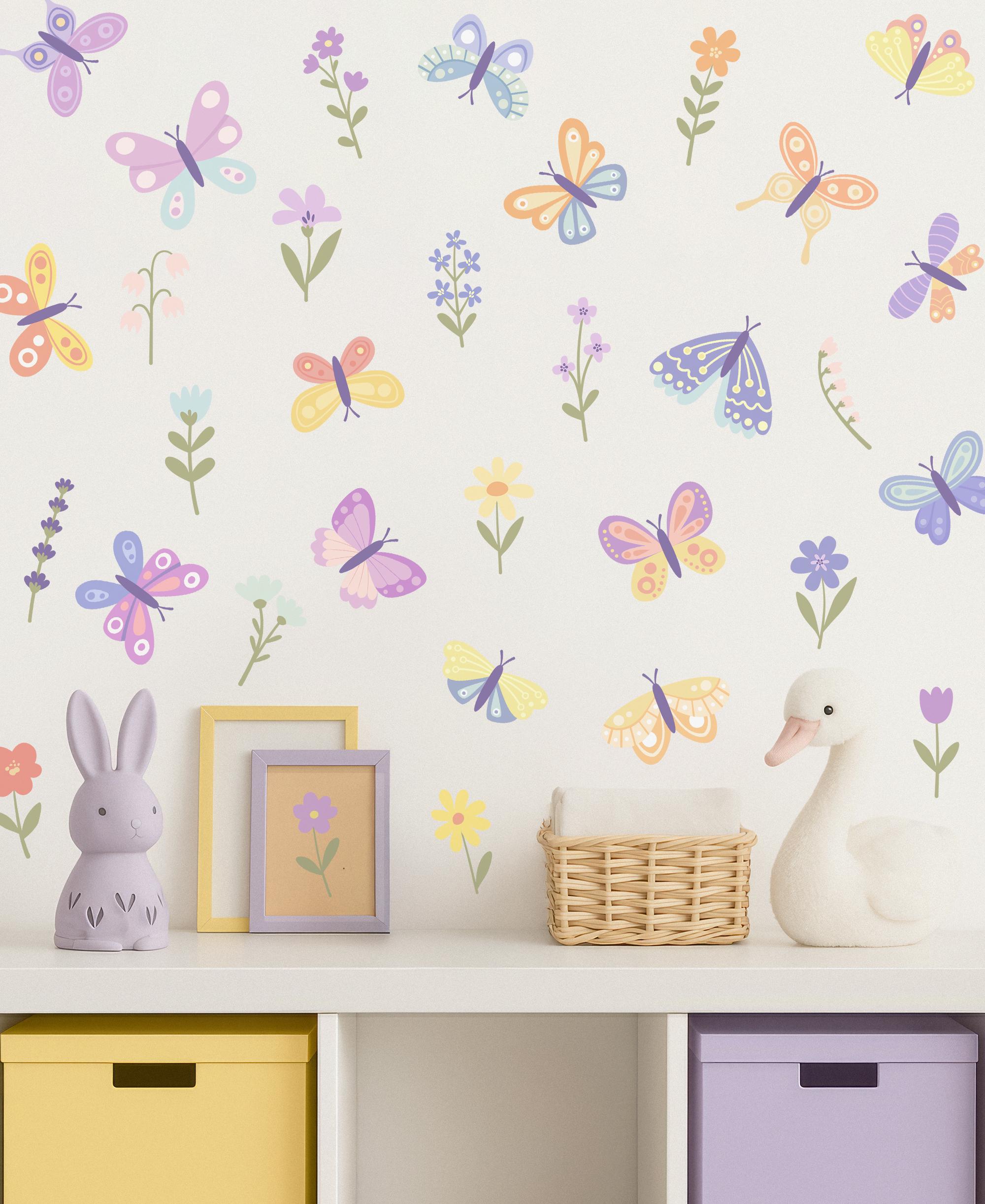 Pumkins Colorful Boho Daisy Flower Wall Stickers | Floral Wall Decals