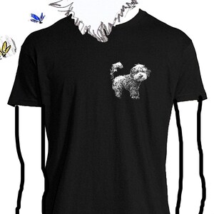 Handgezeichnetes Hunde T-Shirt - Einzigartiges künstlerisches Design, originelles Geschenk für Tierliebhaber, lustige Hundeillustration, perfekt für Tierliebhaber und Kreative