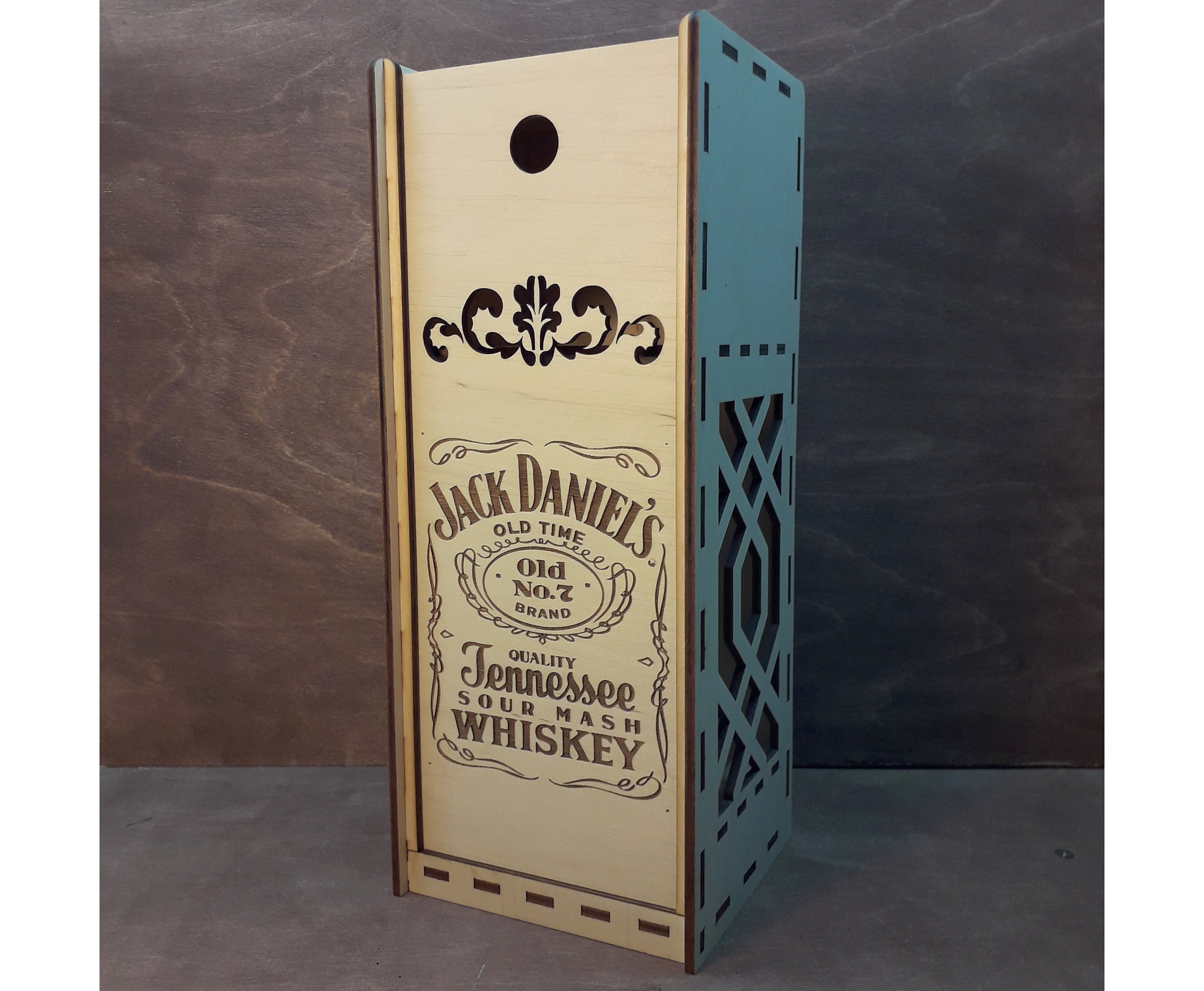 Download Bottle Box Svg Free Bonus Sliding Top Bottle Box Laser Etsy