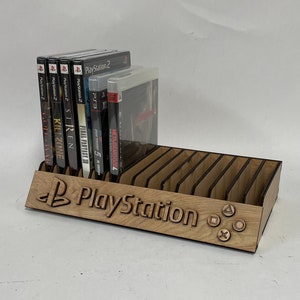 Laser Cut File Playstation Game Holder, SVG, Ai, DXF, Light Burn - formats de fichier 5,00 mm, .1969 in., 3.175mm, 1/8in