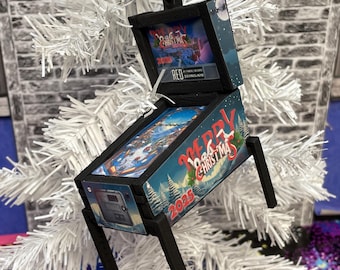 Christmas Ornament 2025 Pinball Machine, Mini Pinball, Unique Stocking Stuffer