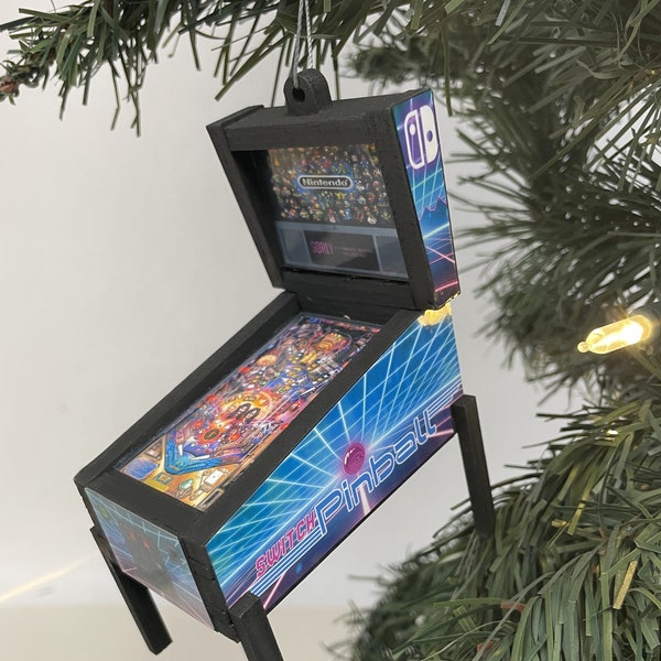 Christmas Ornament Pinball Machine, Mini Pinball, Unique Stocking Stuffer
