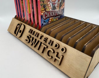 Archivo cortado a láser para Switch 2 Switch OLED Two Game Holder, SVG, Ai, DXF, Light Burn - formatos de archivo 3,00 mm, 0,12 in, 5,00 mm, 0,1969 in. Switch Two