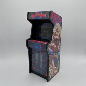 Splatter House Arcade Squirrel Bird Feeder, Halloween, Fun Gift Idea, Unique Gift, Bird Feeder, Retro Arcade Cabinet, Funny Feeder