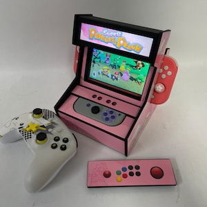 Princess Peach Minimalist Nintendo Switch OLED Skin