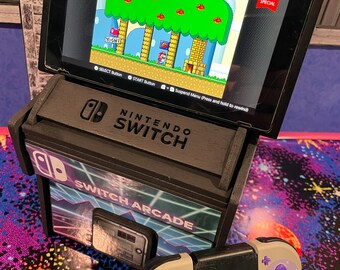 Nintendo Switch Vertical Stand Retro Arcade Cabinet With Backlit