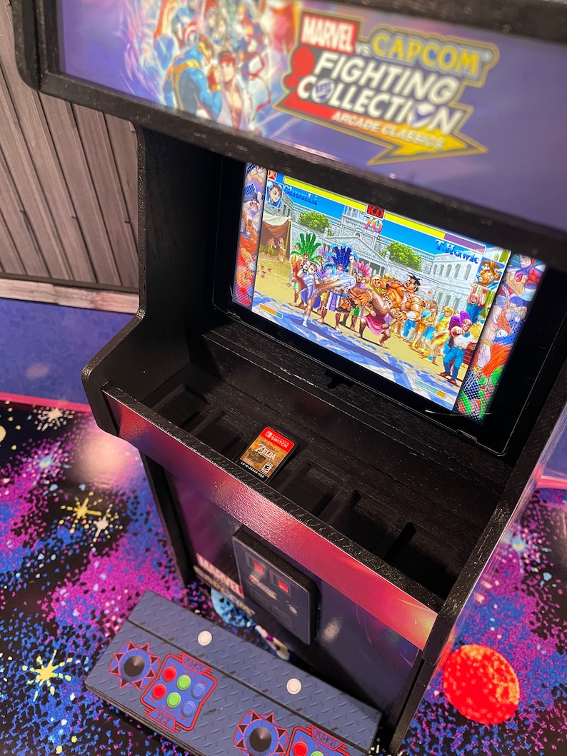 Marvel vs Capcom Collection (inspired) Limited Edition Includes FREE Gifts Switch Stand Arcade With Backlit Marquee Storage Original/OLED image 6