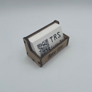 Laser Cut File Visitenkartenhalter, SVG, Ai, DXF, Light Burn - Dateiformate 5.00mm, .1969 in.