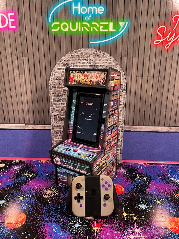 Nintendo Switch Vertical Stand Retro Arcade Cabinet With Backlit