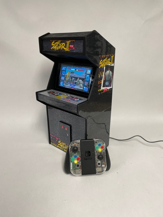 Nintendo Switch Stand Street Fighter 2 Retro Arcade Cabinet With