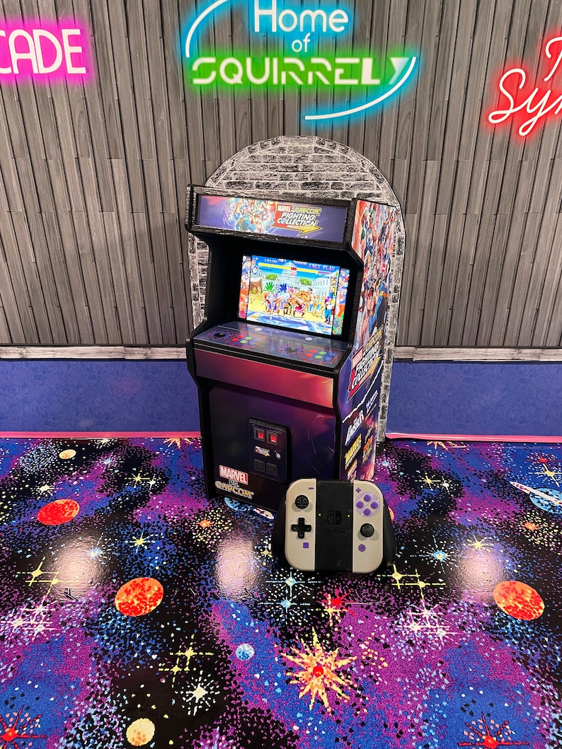 Marvel vs Capcom Collection (inspired) Limited Edition Includes FREE Gifts Switch Stand Arcade With Backlit Marquee Storage Original/OLED image 1