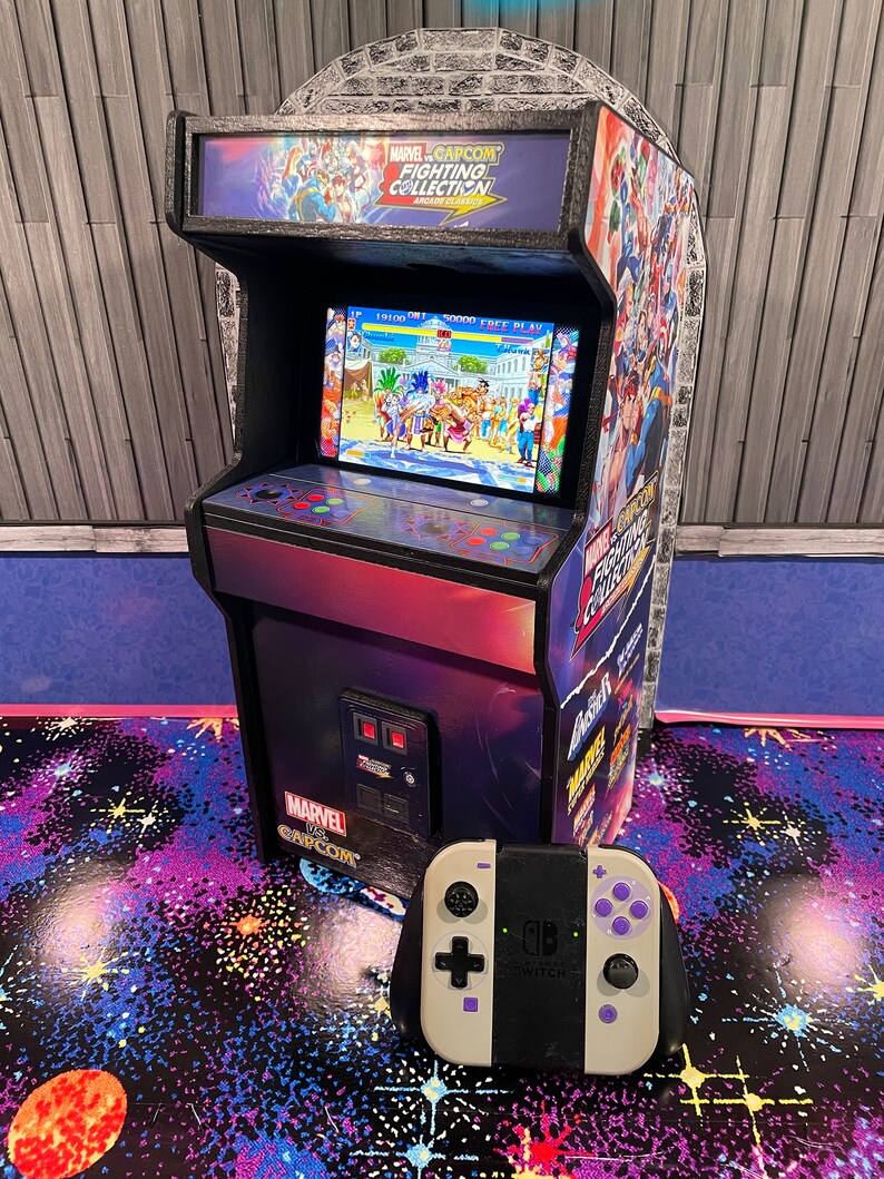 Marvel vs Capcom Collection (inspired) Limited Edition Includes FREE Gifts Switch Stand Arcade With Backlit Marquee Storage Original/OLED image 8
