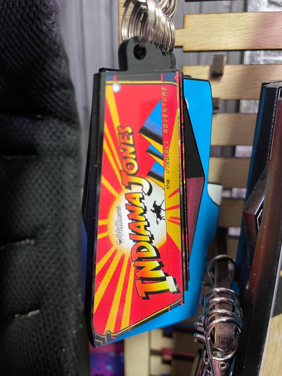 Keychain, Bag Charm, Pinball Profile With Crab Claw Hook, Handmade From ...