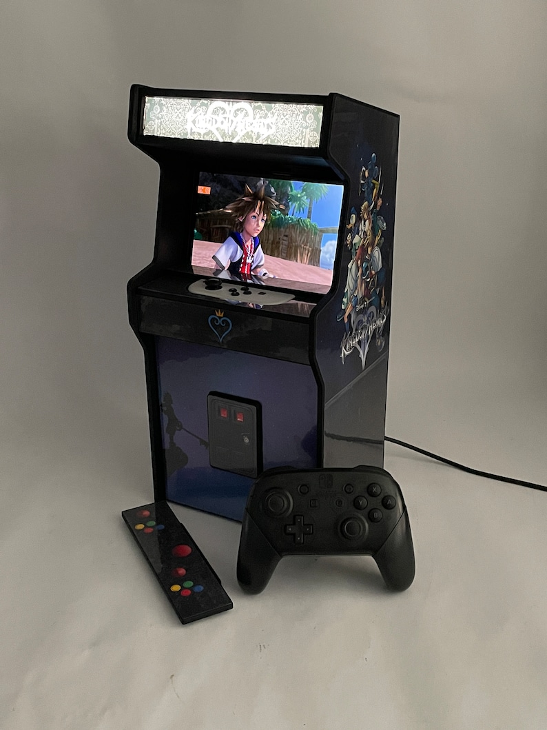 Kingdom Heart Nintendo Switch Stand Arcade Cabinet With Backlit Marquee ...