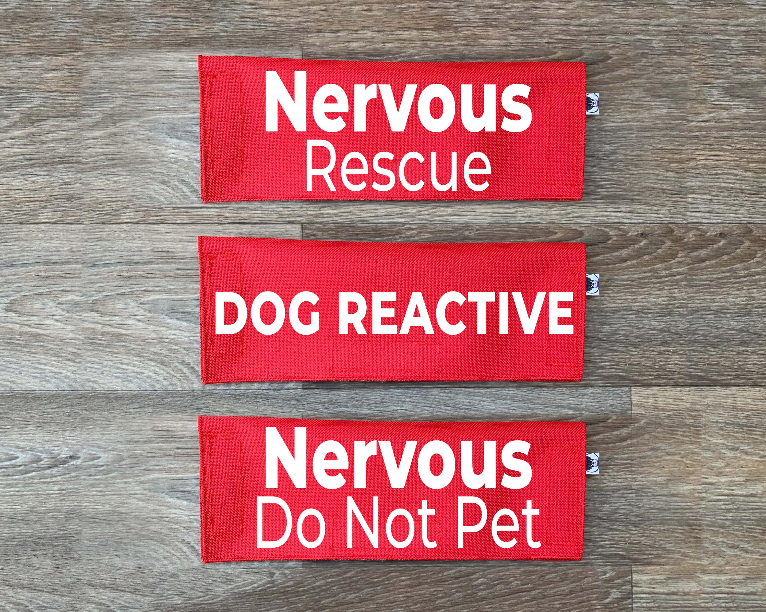 Dog Leash Sleeve | Nervous Rescue | Not Friendly | Do Not Pet | Balanced Training