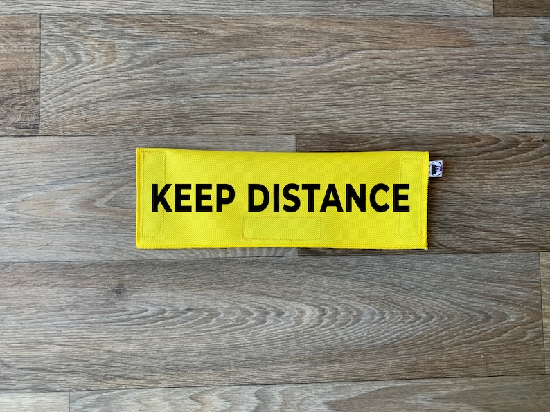 Dog Leash Sleeve Keep Distance Lead Cover Leash Sign image 1