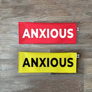 Anxious Dog Leash Sleeve: Waterproof Lead Cover, Various Messages