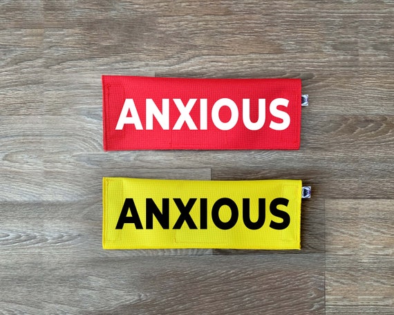 Anxious Dog Leash Sleeve: Waterproof Lead Cover, Various Messages